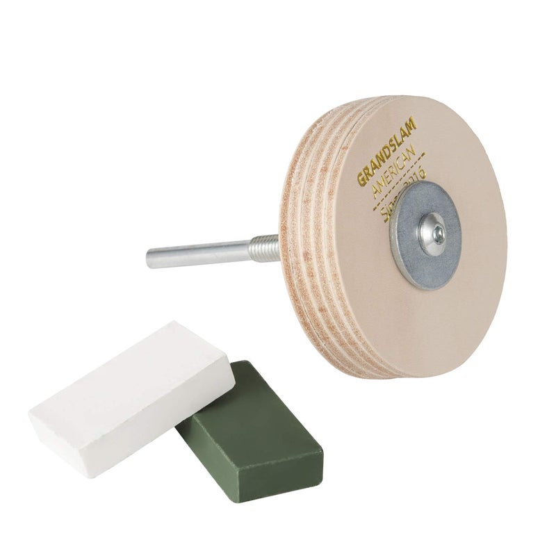 Sharpening Wheel Stropping 3 Wheel Leather Wheel Honing Wheel Leather Polishing Wheel Knife Sharpening Wheel Kit for Knives Chisels Woodworking Carving Tools