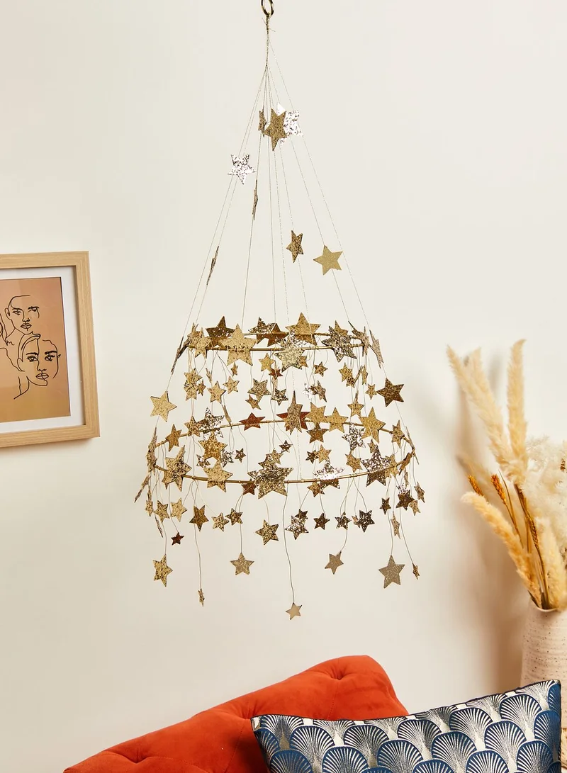 Party Camel Gold Sparkle Star Chandelier