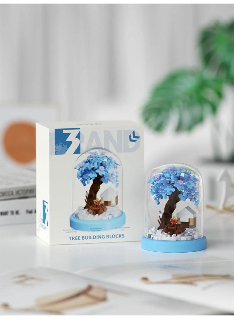 Winter Snow Tree House Bonsai Tree House Building Toy Flowers Set Ideas Building Blocks Complete with Dust Cover - Image 3