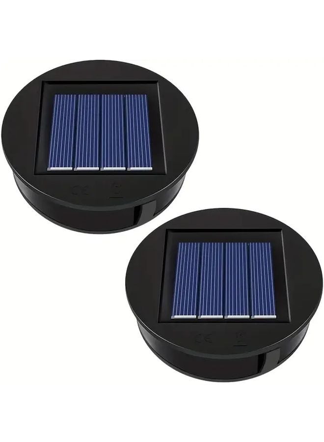 2 Solar Panels Outdoor IP65 Solar Lantern LED Replacement Cover Warm White Hanging Light - Image 1