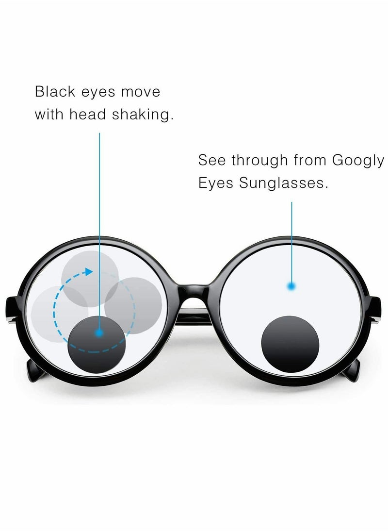SYOSI - Eyes Glasses Funny Glasses Funny Shaking Costume Eyes Glass Novelty Shades Funny Eyewear Funny Accessories for Party Favor Men Kids 3 Pieces - Image 1