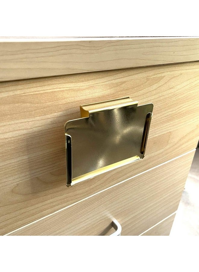 Top label Clip Label Holdersgold Bin Clips For Kitchen Pantry Organization10 Pcs Clip Holders With 60 Pcs Chalkboard Stickers - Image 3