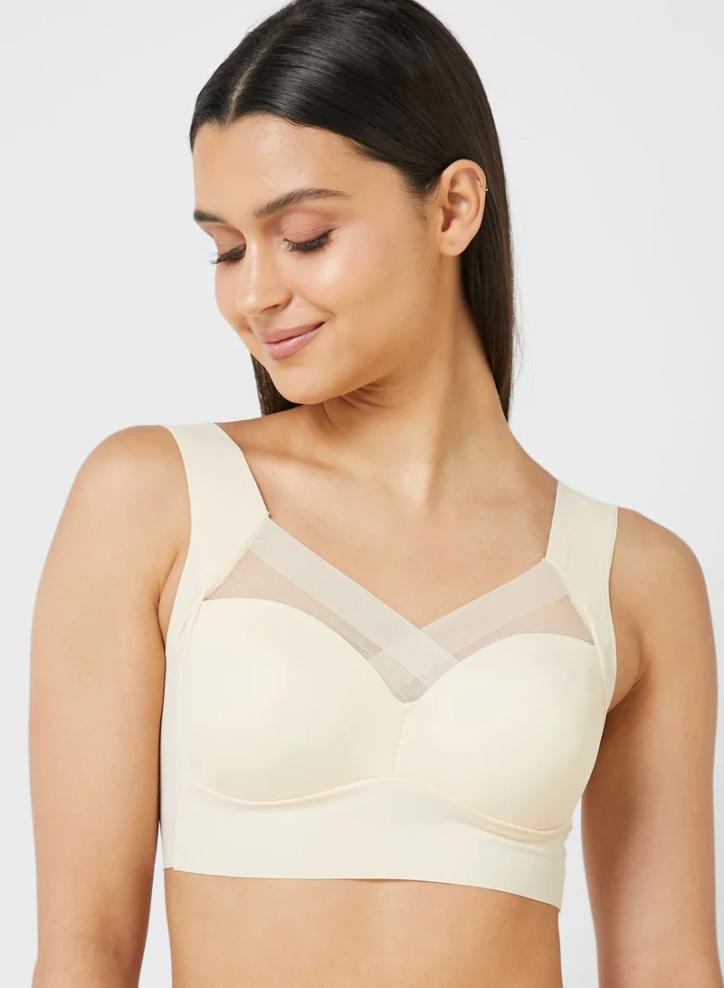 Ginger Mesh Trim Sports Bra
