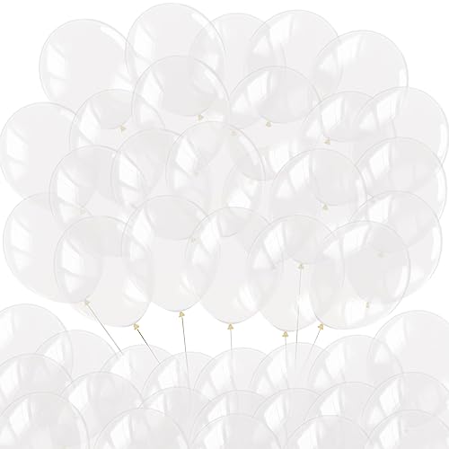 Neo LOONS 100 pcs 5 Pastel Clear Premium Latex Balloons Great for Kids Adult Birthdays Weddings Receptions Baby Showers Water Fights or Any Celebration - Image 1