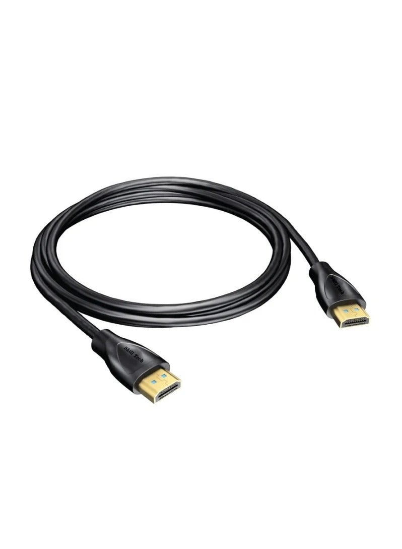 Skill Tech SH HD16CS High Speed HDMI Cable 1.4V with Ethernet, Gold Plated, Black, 4K Support | 3 M length - Image 1