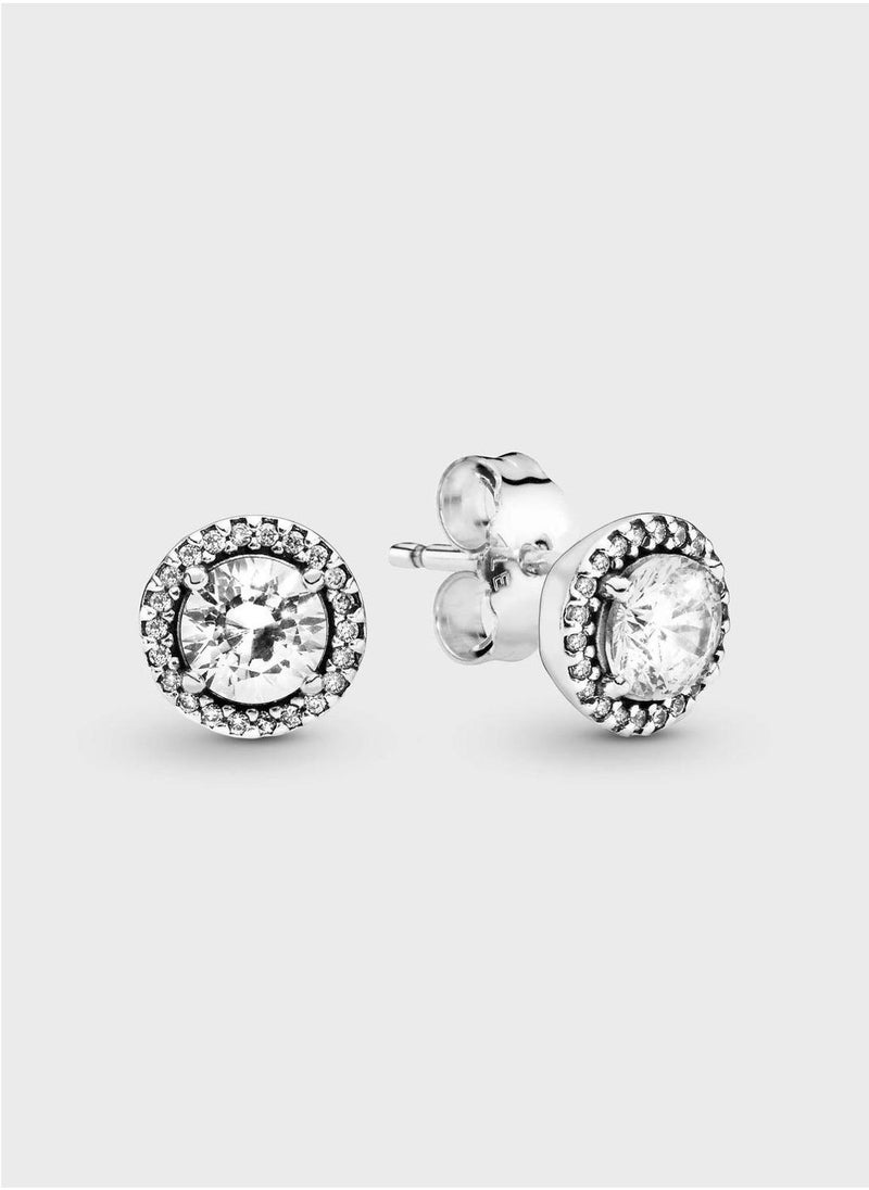 PANDORA Round Sparkle Stud Earrings - Image 1
