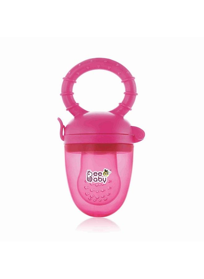 Beebaby Fruttino Silicone Food & Fruit Nibbler For Babies Fruit Feeder Pacifier Bpa Free Fruttino Pink) - Image 2