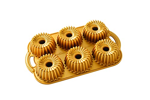 Nordic Ware Brilliance Bundtlette 5 Cup Gold