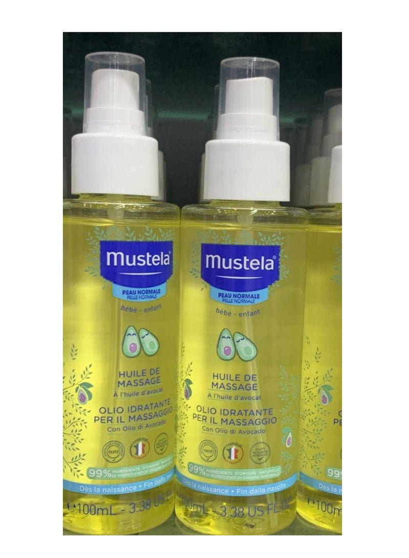 Mustela Hypoallergenic Baby Massage Oil With Avocado Oil, 100ml - Image 2