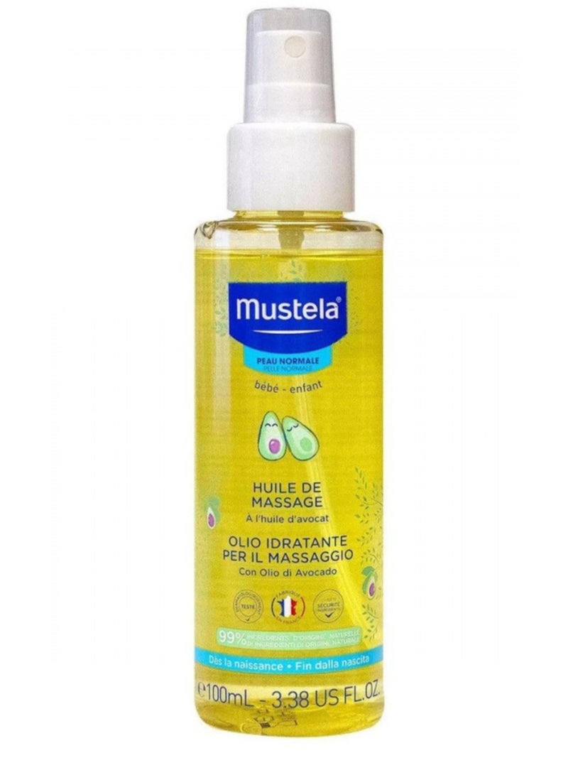Mustela Hypoallergenic Baby Massage Oil With Avocado Oil, 100ml - Image 1