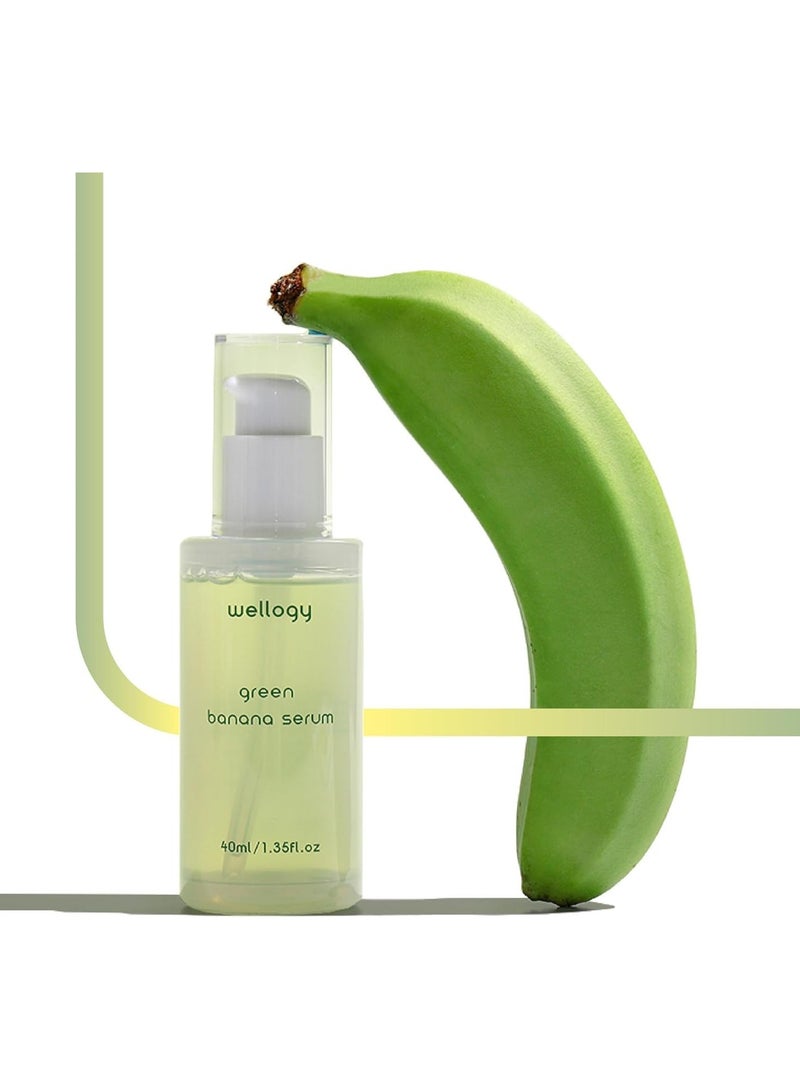 Wellogy Korean Vitamin C Serum with Niacinamide and Green Banana Extract | Korean Glass Skin, Face moisturizer, Korean Skincare, Vegan, Lightweight Formula, Natural Color | 40ml - Image 1
