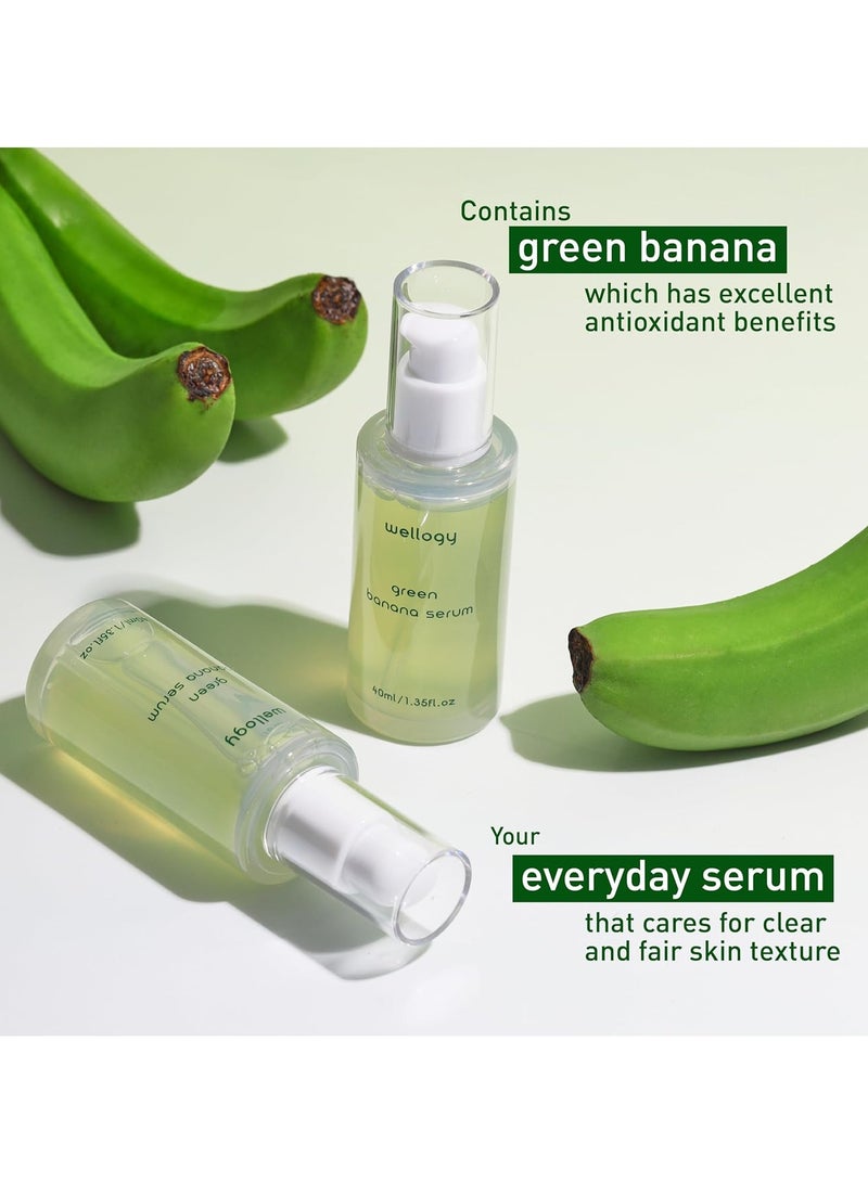 Wellogy Korean Vitamin C Serum with Niacinamide and Green Banana Extract | Korean Glass Skin, Face moisturizer, Korean Skincare, Vegan, Lightweight Formula, Natural Color | 40ml - Image 4