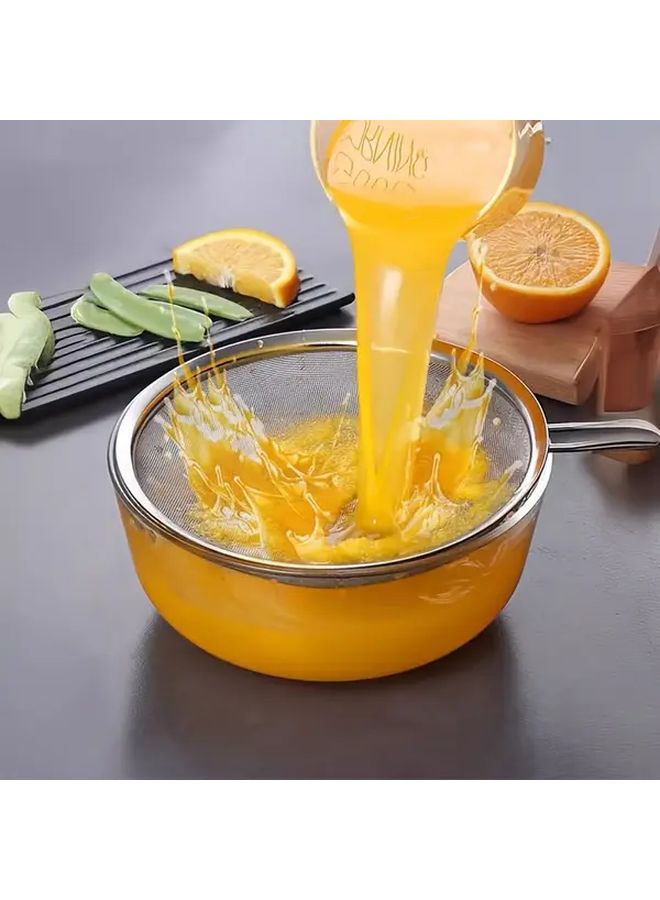 Stainless Steel Slotted Spoon Set Of Two With Wooden Handle Kitchen Strainer - Image 5