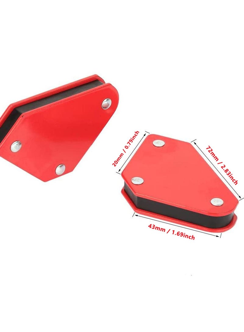 SYOSI Strong Hand Tools - Triangle Welding Positioner 4pcs 9LB Angle Soldering Locator Magnetic Magnet Corner Arrows Welder Welding Holder Tool, 5° 90° 135°Angle Magnet for Welding, Soldering  - Image 4