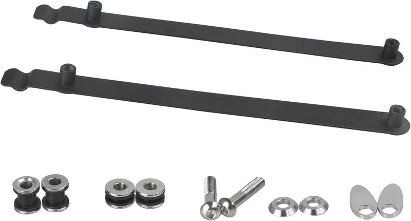 SWESGI Steel Detach Sissy Bar Rack Docking Hardware Kit for Harley Dyna Models (2006-2017) - Image 2
