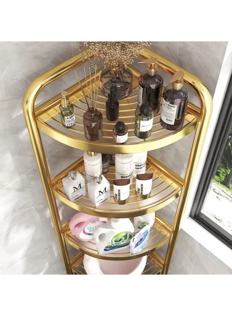 Kitchen or Bathroom Corner Folding Storage Rack - Image 3