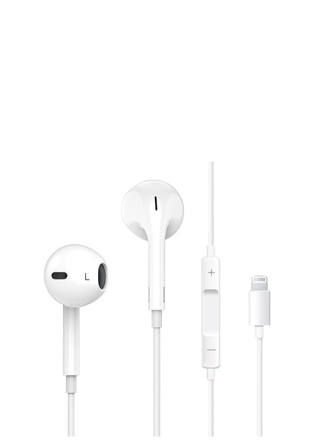 سماعة رأس ستيريو سلكية بيضاء مع ميكروفون