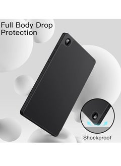 YoYoTech Samsung Galaxy Tab A9 Plus 11 Inch 2023 Model with Pencil Holder Slim Tablet Cover with Soft Back Auto Wake Sleep Function Black  - Image 4