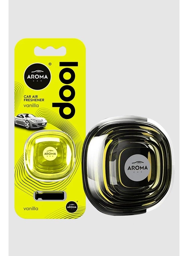 Aroma Car Air Freshener Loop Gel Vanilla