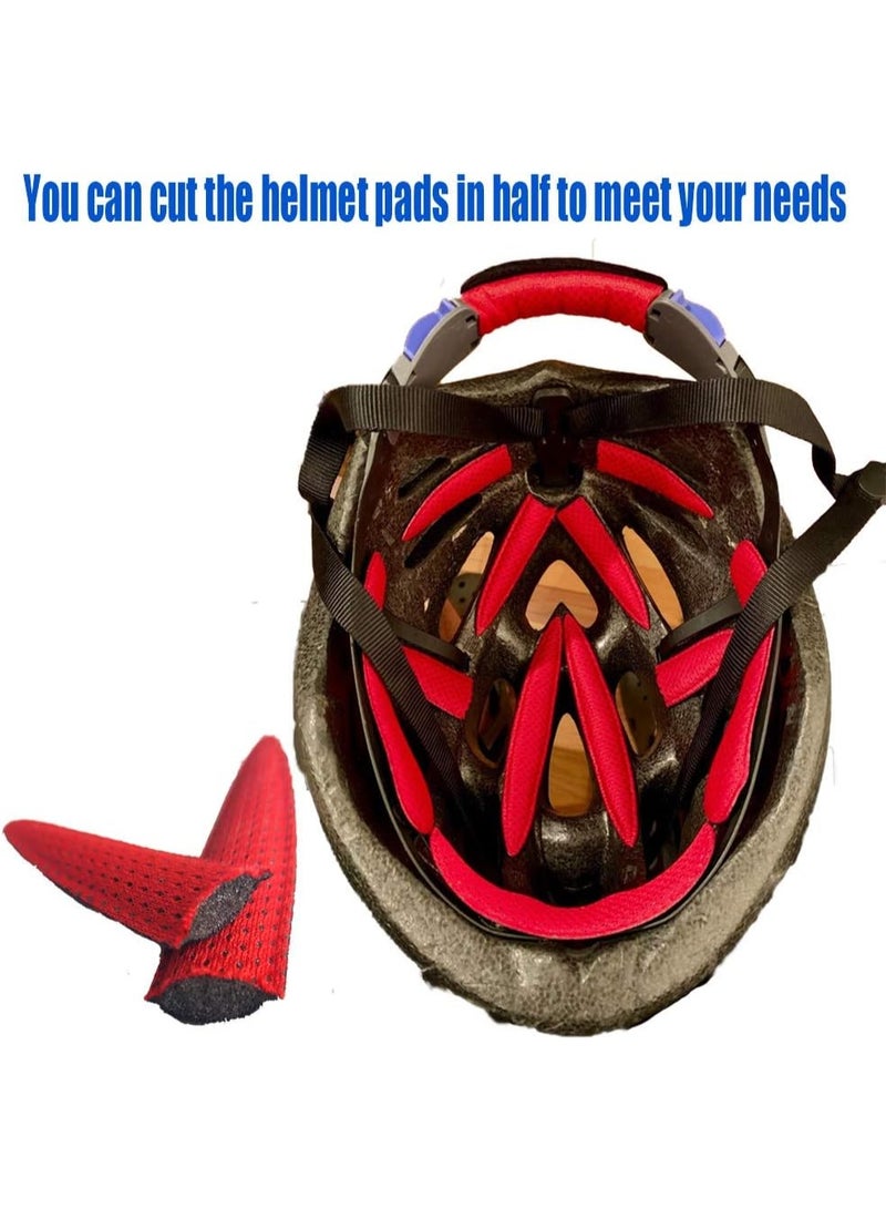 Bike Helmet Pads Padding Kit Universal Bicycle Replacement Foam Pads Padding Cushions Mats Set for Bike Cycling Motorcycle Helmet - Image 3