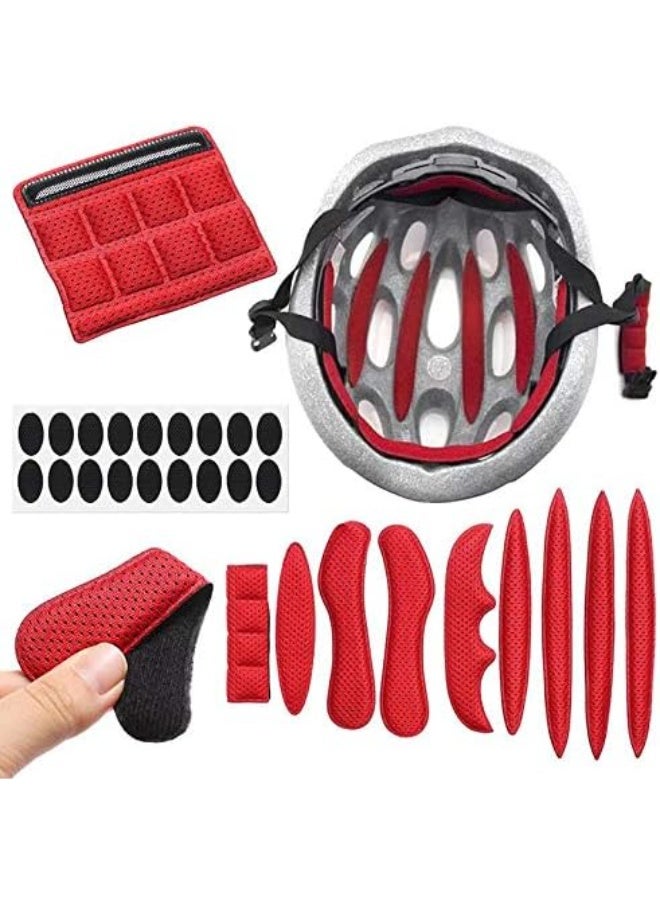 Bike Helmet Pads Padding Kit Universal Bicycle Replacement Foam Pads Padding Cushions Mats Set for Bike Cycling Motorcycle Helmet - Image 2