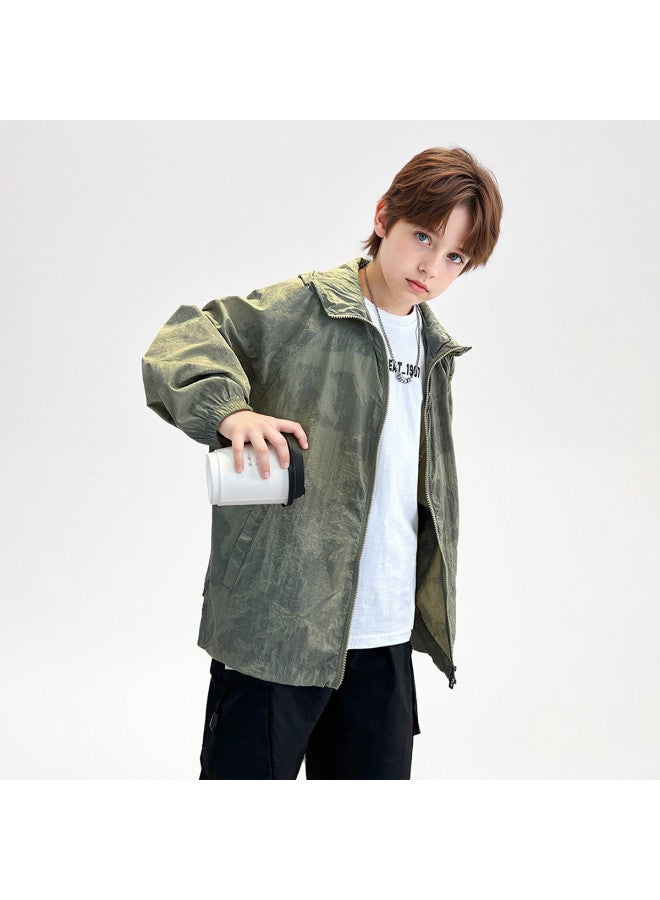 Bumblebee Boys' Summer Thin Jacket 2025 New Breathable Sun Protection Top For Kids & Youth Apparel - Image 3