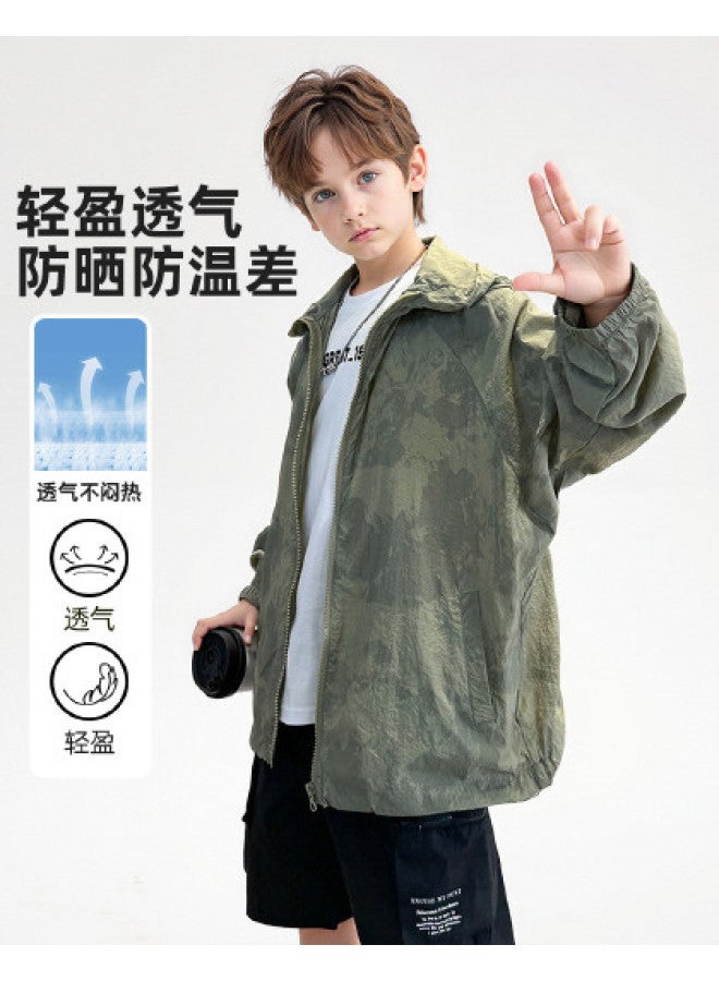 Bumblebee Boys' Summer Thin Jacket 2025 New Breathable Sun Protection Top For Kids & Youth Apparel - Image 1
