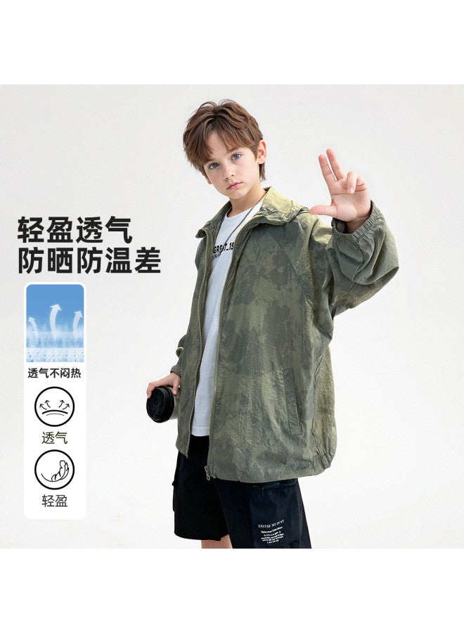 Bumblebee Boys' Summer Thin Jacket 2025 New Breathable Sun Protection Top For Kids & Youth Apparel - Image 2