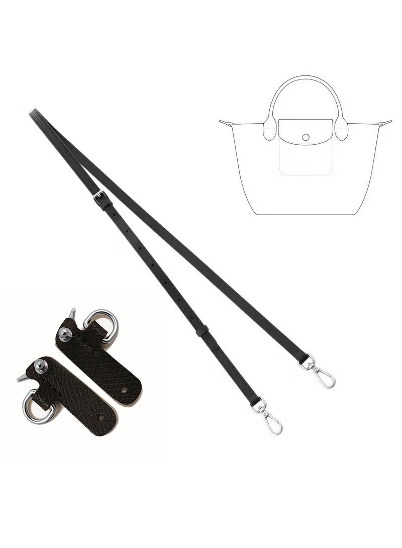 Skycare New upgrade Genuine Leather Purse Straps - Adjustable Shoulder Strap for Longchamp Mini Bags - Image 1