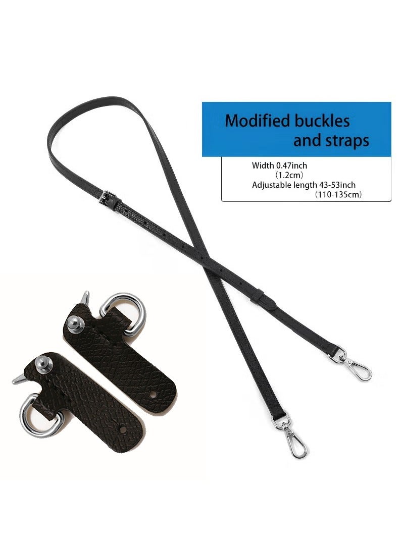 Skycare New upgrade Genuine Leather Purse Straps - Adjustable Shoulder Strap for Longchamp Mini Bags - Image 2