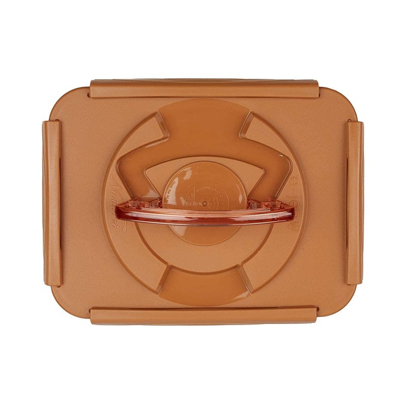 Crazy Korean Cooking Premium Kimchi, Sauerkraut Fermentation and Storage Container with Inner Vacuum Lid, Sandy Brown 1.3 Gal (5.2L) 2 PACK - Image 5