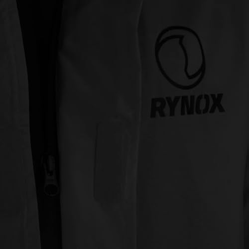 Rynox Unisex Adult H2Go Pro 3 Rain Standard Length Jacket I 15000mm Waterproof Nylon Shell | Motorcycle Riding Rain Jacket | Heat Sealed Seams | Drycore WR Zippers - Black, 5XL - Image 5