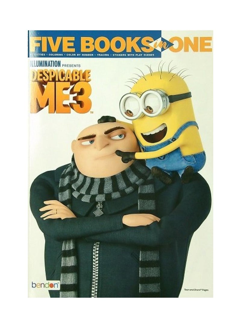 Bendon Despicable Me 3-Five Books In One Coloring and Activity Book
