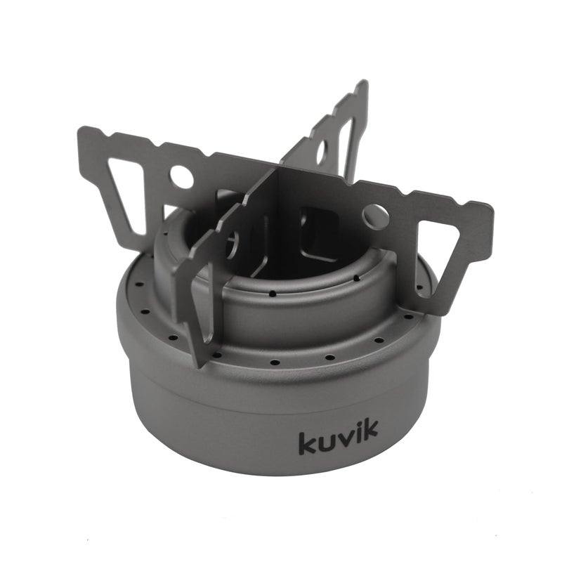 Kuvik Titanium Alcohol Stove - Ultralight and Compact Stove for Backpacking, Camping, and Survival - Image 2