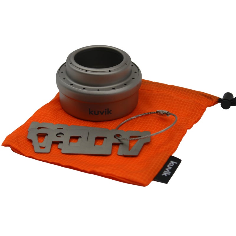 Kuvik Titanium Alcohol Stove - Ultralight and Compact Stove for Backpacking, Camping, and Survival - Image 4