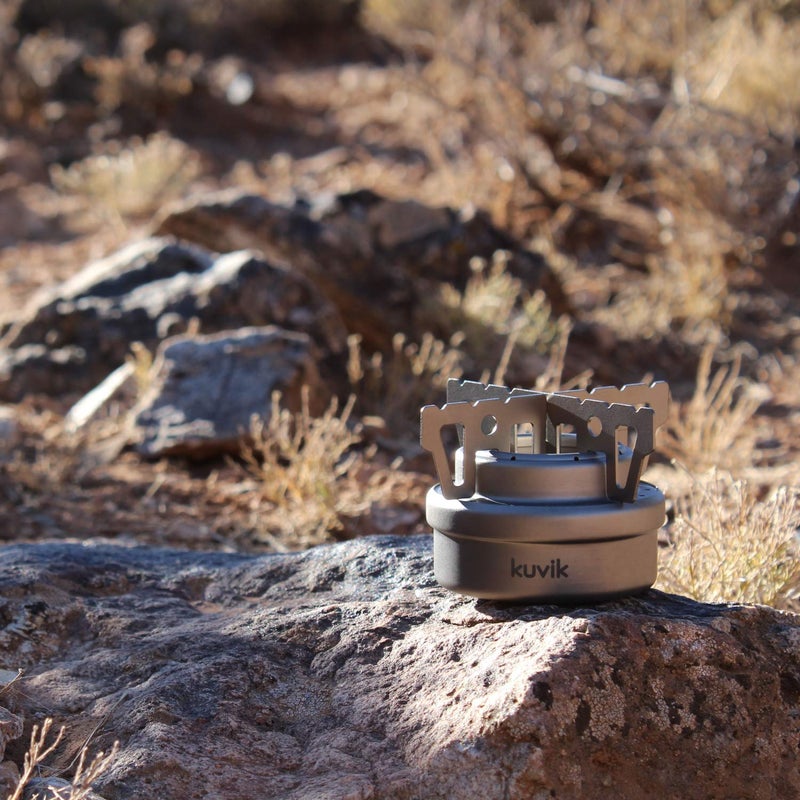 Kuvik Titanium Alcohol Stove - Ultralight and Compact Stove for Backpacking, Camping, and Survival - Image 5