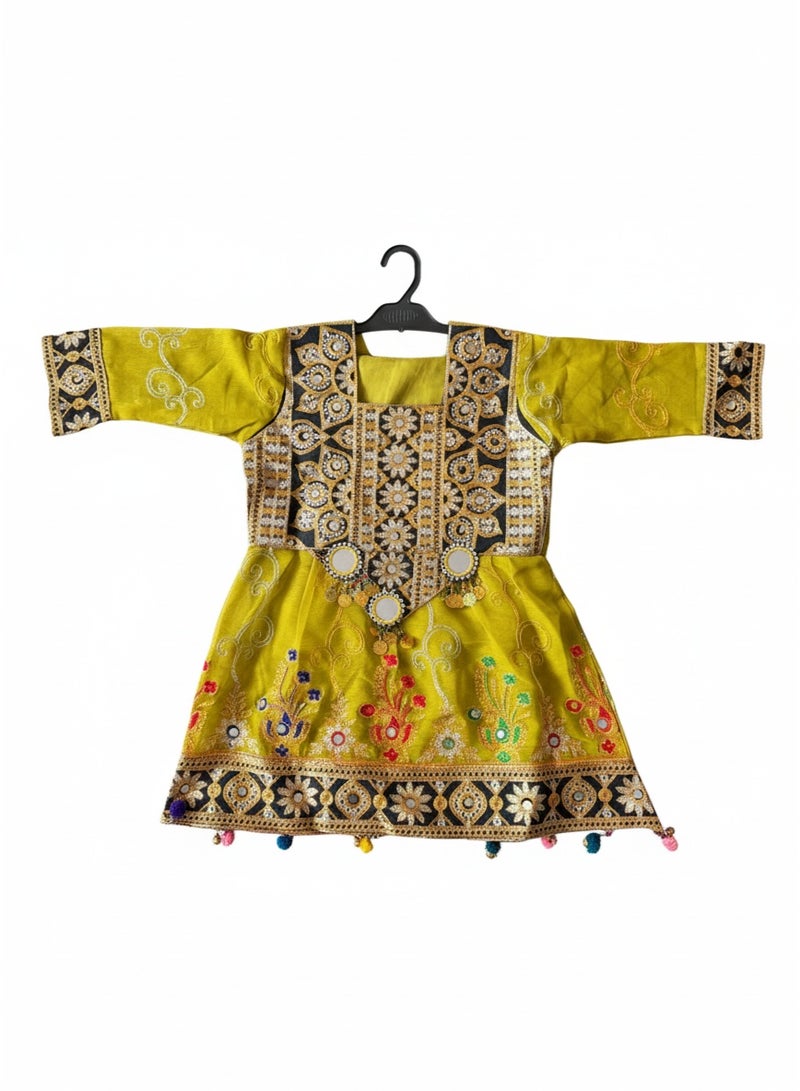 Baby Girl Afghani Anarkali Dress (1-3 Years) - Image 1
