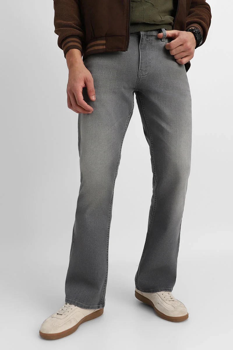 SNITCH جينز بخصر مرتفع بقصة واسعة مطاطي