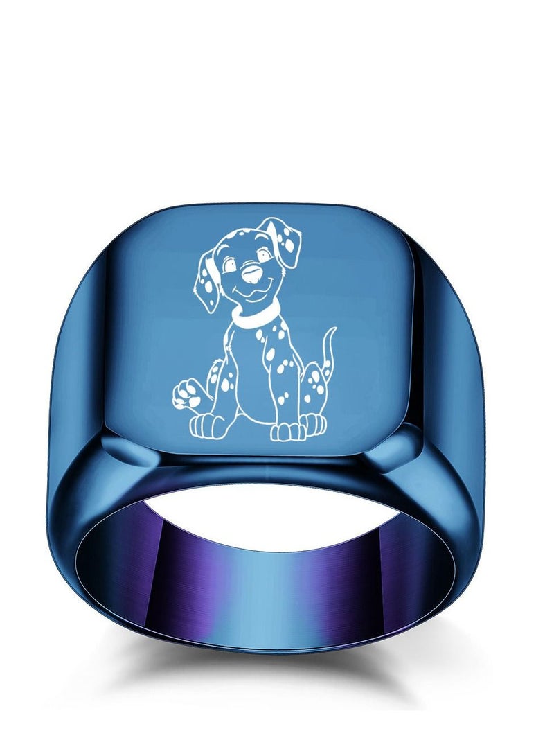 Stainless Steel Solid Polished Signet Ring