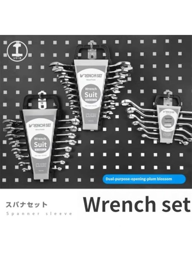 12-Piece Metric Wrench Sets, Premium Combination Wrench Set Metric 6-22mm, Max Torque, 12-Point, Chrome Vanadium Steel, with Storage Rack,For Auto Repairing Tools - Image 4