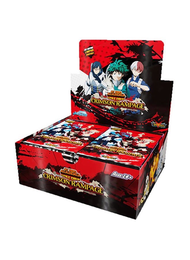 Jasco My Hero Academia Collectible Card Game Series 2 Unlimited Crimson Rampage Booster Display | 240-card 24-Pack Booster Display | Ages 14+ | 2 Players | Avg. Playtime 20-30 Minutes | Made Games - Image 1