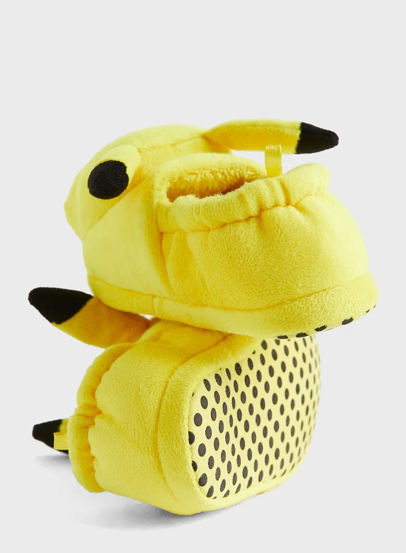 H&M Kids Pikachu Printed Slippers Slip Ons