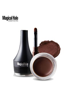 Magical Halo Eyebrow Dye Cream Set, Long Lasting Eyeliner Waterproof Eyeliner Non-dizzy Eyeliner Dye Cream Eyebrow Gel Liner Dye Cream for Eyes Makeup(Brown)  - Image 2