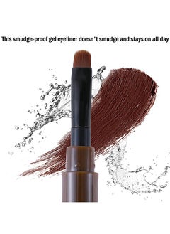 Magical Halo Eyebrow Dye Cream Set, Long Lasting Eyeliner Waterproof Eyeliner Non-dizzy Eyeliner Dye Cream Eyebrow Gel Liner Dye Cream for Eyes Makeup(Brown)  - Image 4