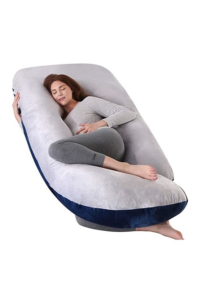 molody U Shaped Nursing And Maternity Pillow With Removable Velvet Cover  - Image 1