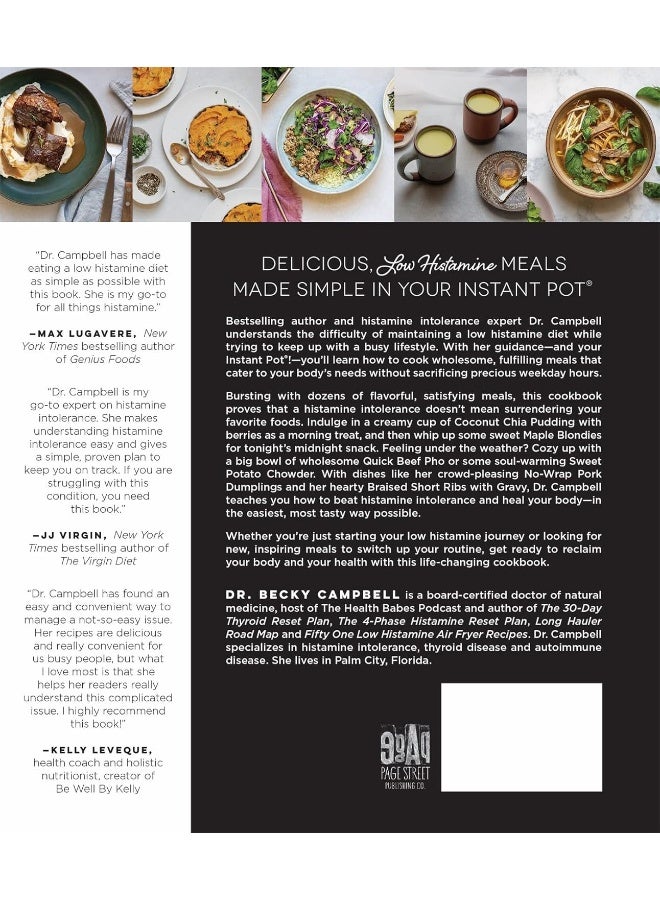 Low Histamine Cooking In Your Instant Pot 75 Easy Meals For Everyday Healing