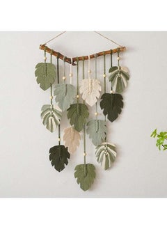 Macrame feather Wall Hanging Boho Leaves Macrame Tapestry Wall Decor Handmade Green - pzsku/Z9134F426870504862F2FZ/45/_/1716807385/c3860ec5-9c11-4d3b-8272-daa0aebf2173