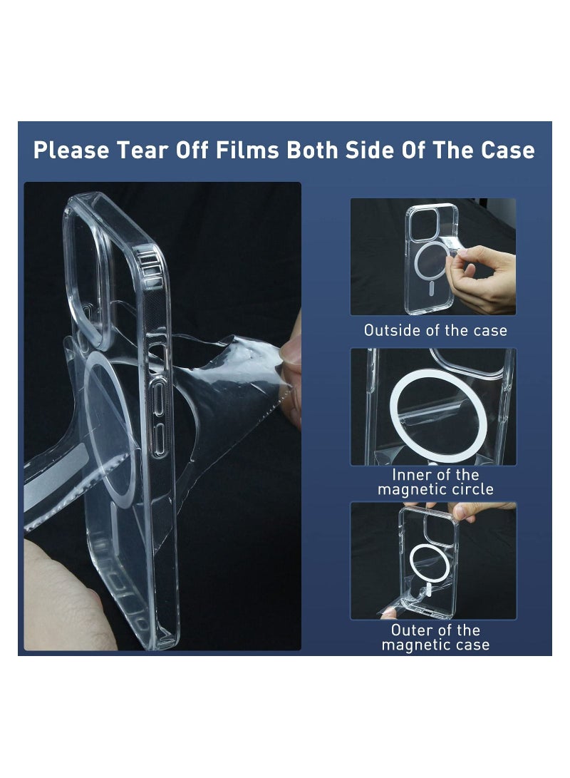 iPhone 13 Case,Compatible with MagSafe Case for iPhone 13/14 (2021),Non-Yellowing Slim Thin Clear Cover,6.1 inch,Not for iPhone 13/14 - Image 2