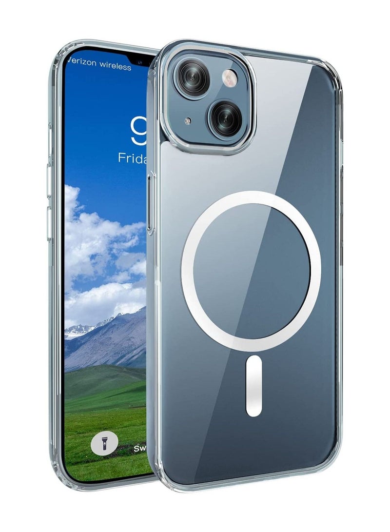 iPhone 13 Case,Compatible with MagSafe Case for iPhone 13/14 (2021),Non-Yellowing Slim Thin Clear Cover,6.1 inch,Not for iPhone 13/14 - Image 1