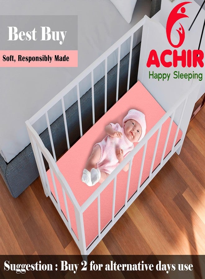 ACHIR Waterproof Cotton Dry Sheet/Bed Protector/Absorbent Mat Small, 50 cm x 70 cm, Pink - Image 5